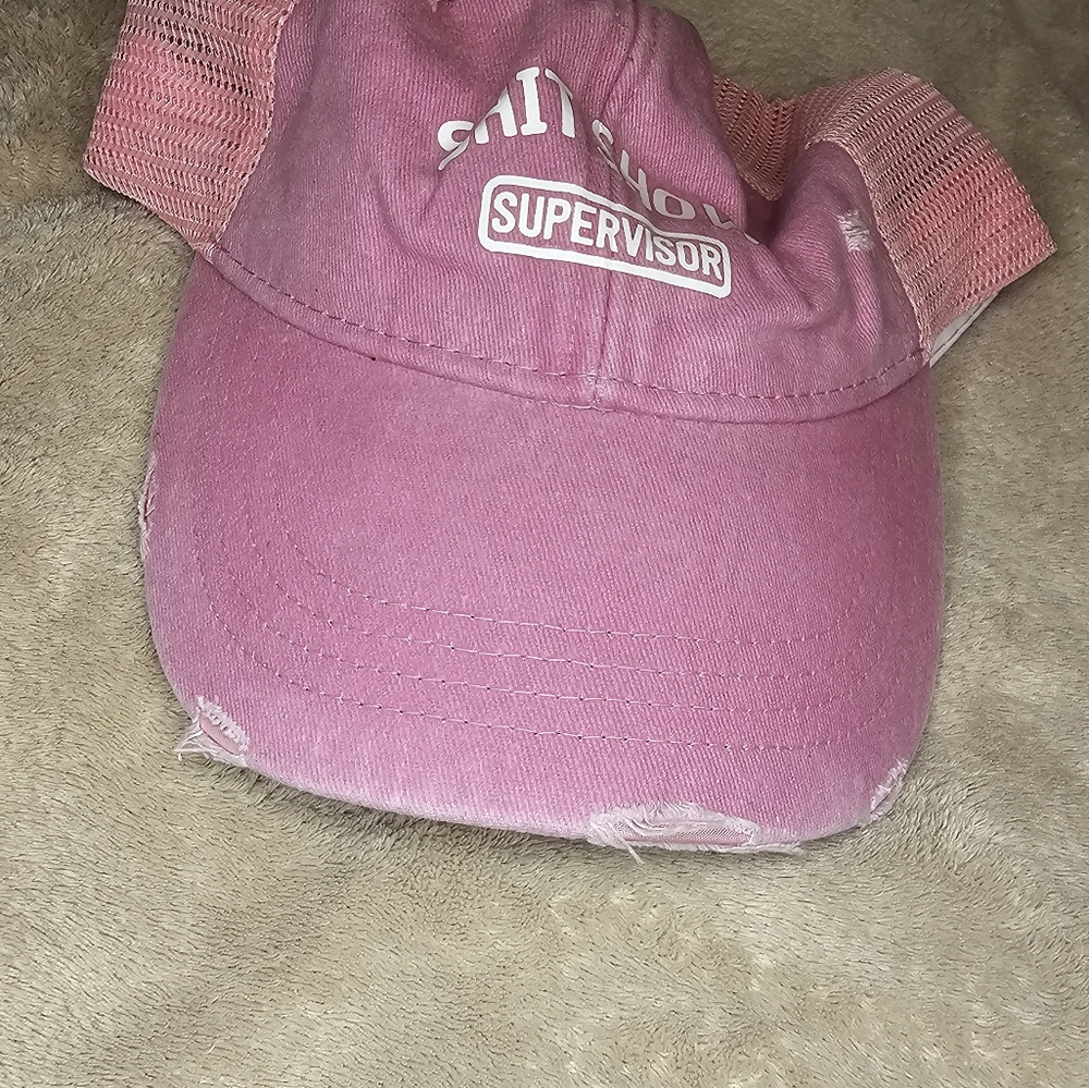 Shit Show Supervisor Pink Snapback Ball cap - Picture 2 of 3
